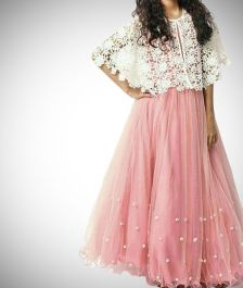 Simple Sweet  Shrug for dresses Designer dresses indian Long gown  design
