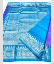 Lite Purple and Lite Blue color venkatagiri pattu sarees with all over buttas design -VAGP0001152