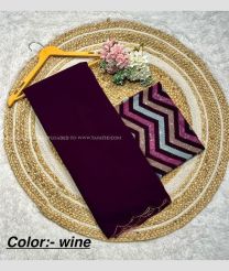 Plum Purple color Georgette sarees with plain design -GEOS0024513
