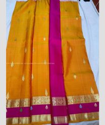 Lite Orange and Pink color kanchi Lehengas with all over buttas design -KAPL0000251
