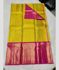 Yellow and Deep Pink color kanchi Lehengas with all over design -KAPL0000279