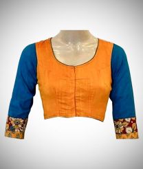 Long Sleeve Kalamkari Designer Blouse