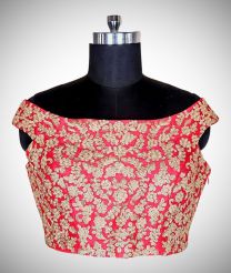 sleeve less Raw Silk Designer Blouse