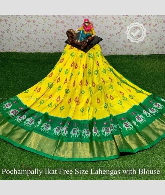 Buy Ethnic Green-yellow Lehenga Choli for Women Ready to Wear in USA , Free  Shipping Indian Faux Georgette With Embroidery Work Lehenga Choli Online in  India - Etsy