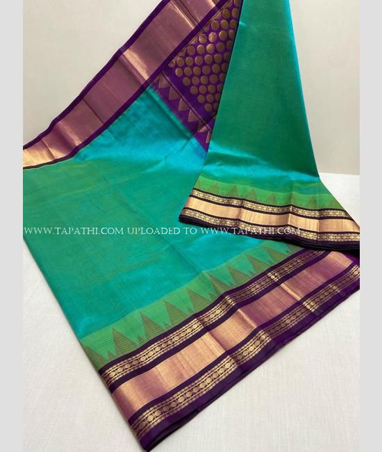 Pure kanjivaram silk saree green and maroon with allover zari woven st –  Prashanti Sarees
