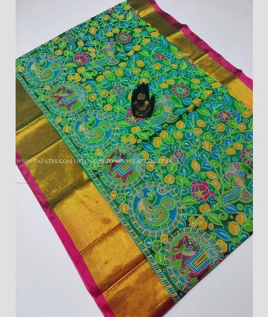 Tripura silk cotton half and half saree – www.vannamayil.com