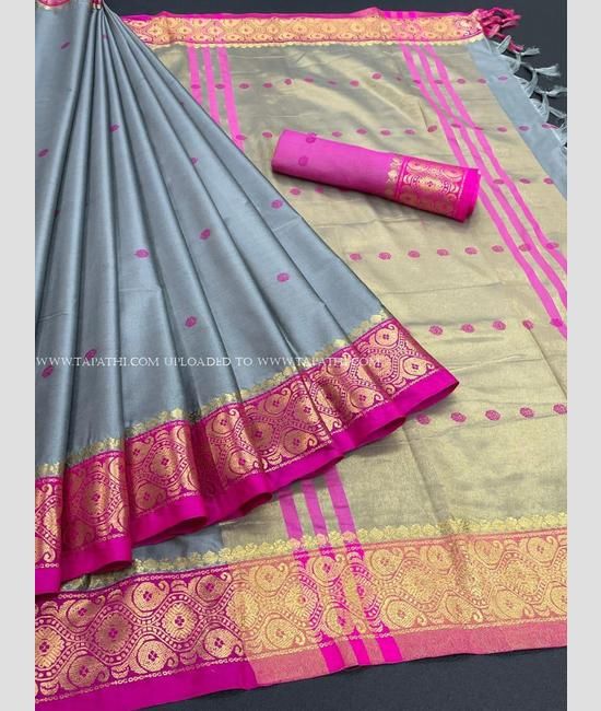 Buy Paithani Silk Cream Color Zaru Weaving Work Saree Festive Wear Online  at Best Price | Cbazaar