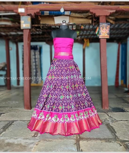 Pochampally lehenga | Pure silk ikkat lehenga | Pattu lehengas - Free size,  लहंगा साड़ी - shilpa weaves, Pochampalle | ID: 2852929468197