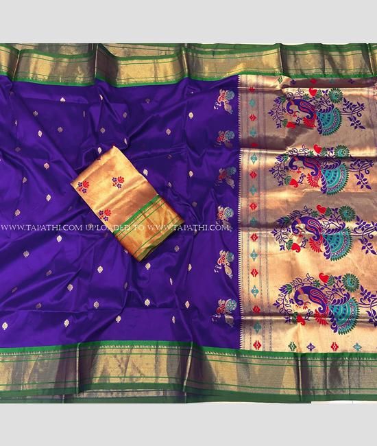 Pista Green Paithani Silk Saree With Zari Weaving Work at Rs 2730.00 | Paithani  Sarees | ID: 2851860672448