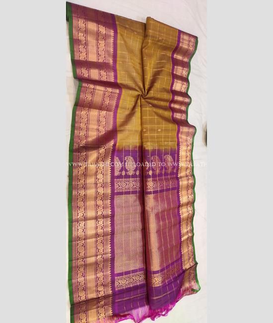 Handloom Sico Gadwal Saree - Etsy