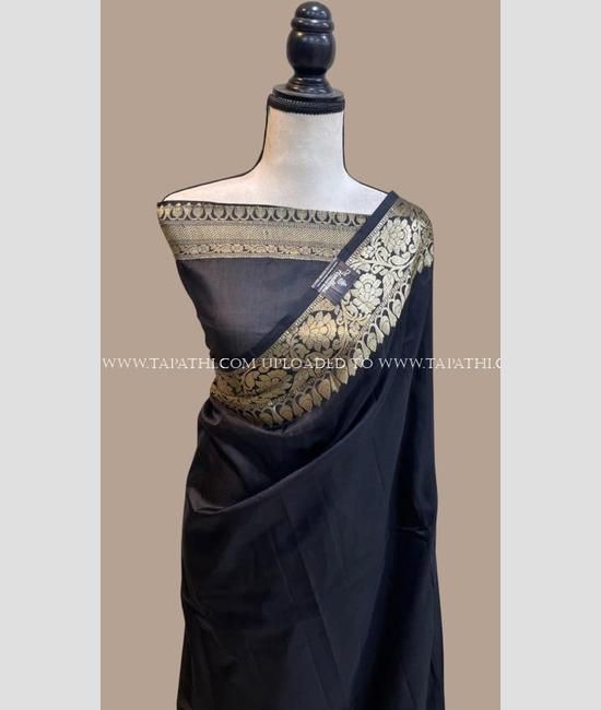 Buy Women's Satin Silk and Brocade Shiny Saree with Blouse (Gold) By SHREE  SWASTIK ENTERPRISE Online at Best Prices in India - Hecmo