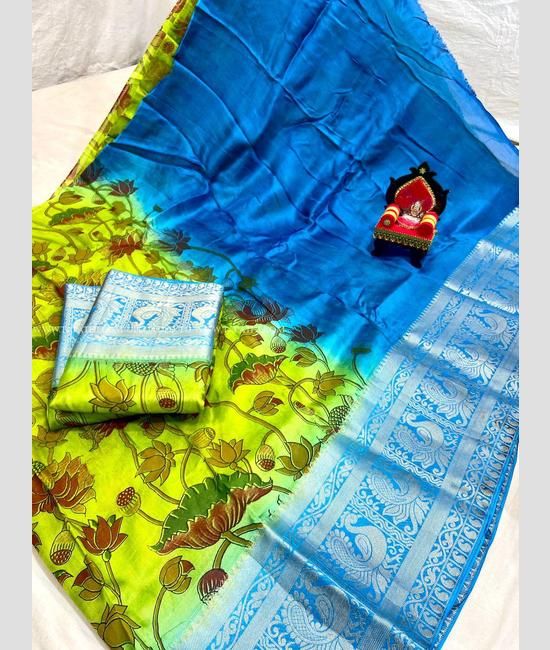 Kalamkari Printed Saree – KotaSilk