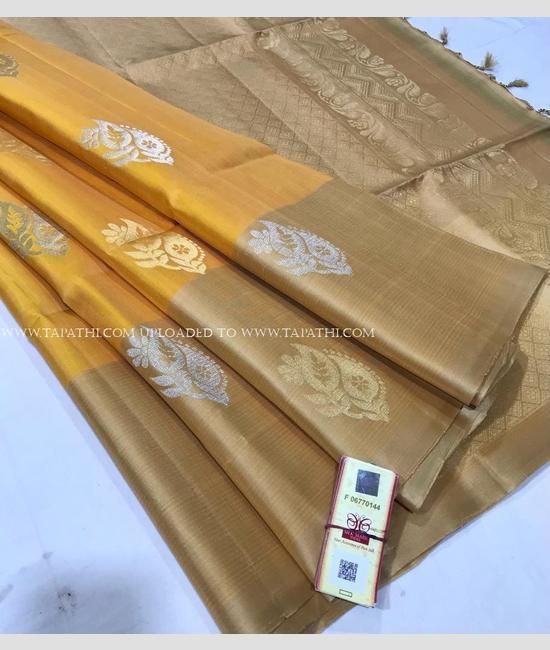 Sandal Kanchipuram Silk Saree