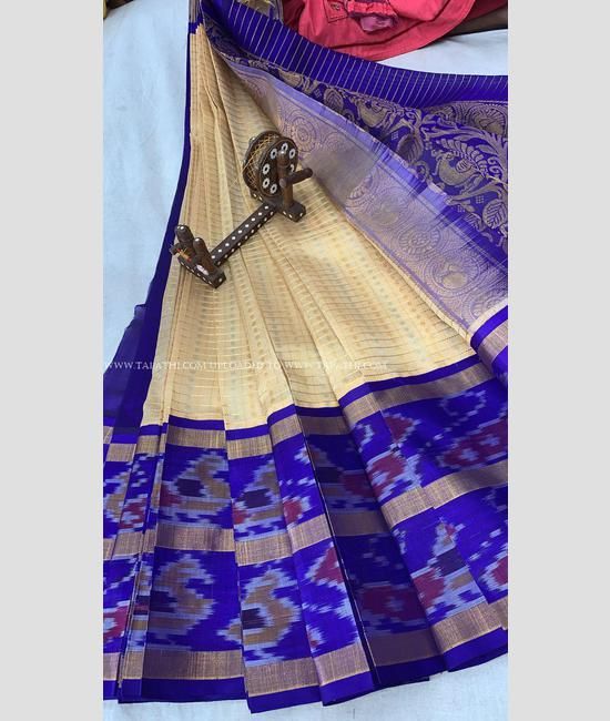 Pure Mangalagiri Handloom Pattu Gold Zari Checks Sarees CottonSilk - Mangalagiri  Sarees | Mangalagiri Pattu Sarees | Mangalagiri Handloom Sarees |  Mangalagiri Dress Materials