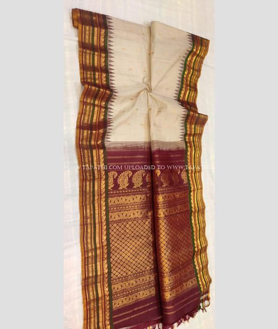 Pure Sico Gadwal Silk Saree at Rs.1100/Piece in kolkata offer by Rama  Textile