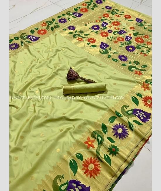 Turning Brocket Bagdi more Paithani sarees😍5700₹ V Cloth Details= Soft  Banarsi Katan Meter = 6.2 Butta = All over butta Blouse = Jari… | Instagram