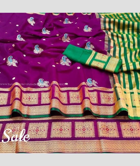 Magenta Pink Soft Silk Banarasi Saree