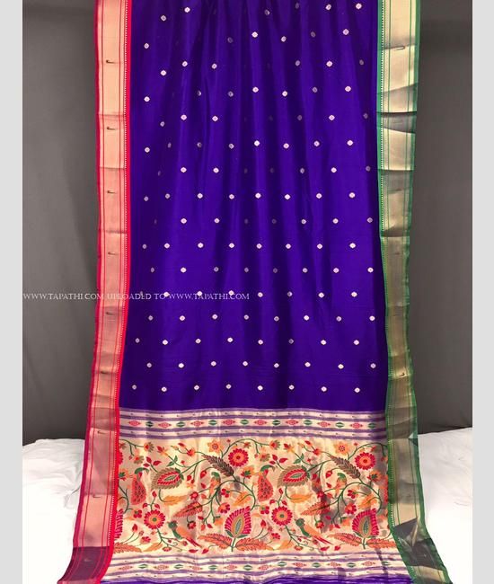 Purple And Pink Paithani Bandhani Saree in Pure Silk – Khatri Jamnadas  Bechardas