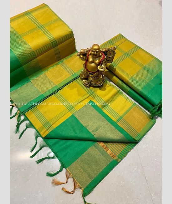 Yellow Soft Silk Saree for Haldi,wedding Party Wear Yellow Sari With Green  Blouse - Etsy