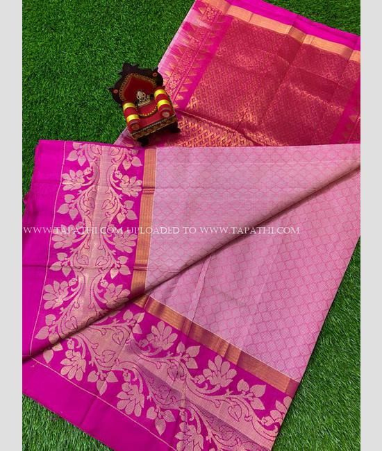 Buy Baby Pink Colour Beautiful Kanchipuram Look Soft Lichi Silk Saree,banarasi  Look Saree,bollywood Style Designer Saree,wedding Wear Saree Online in  India - Etsy
