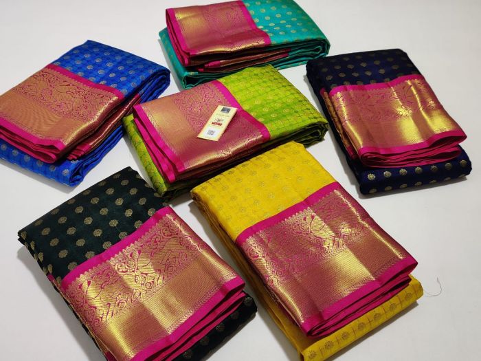 Kanchipuram Silk Saree | Handwoven Pure Silk | No Zari | PV RM NZ 382 –  Panjavarnam