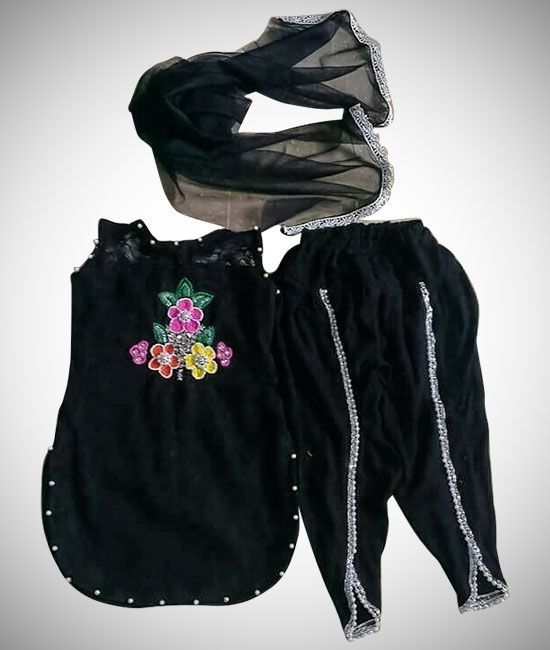 Buy ZANA Punjabi Style Chanderi Dress Material at Amazon.in