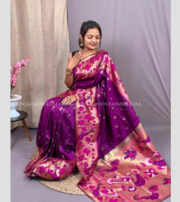 Marathi Look Paithani Silk Sarees For Wedding Buy Online